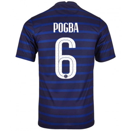 Billiga Fotbollströjor Frankrike Paul Pogba 6 Hemma tröja EM 2020 Kortärmad